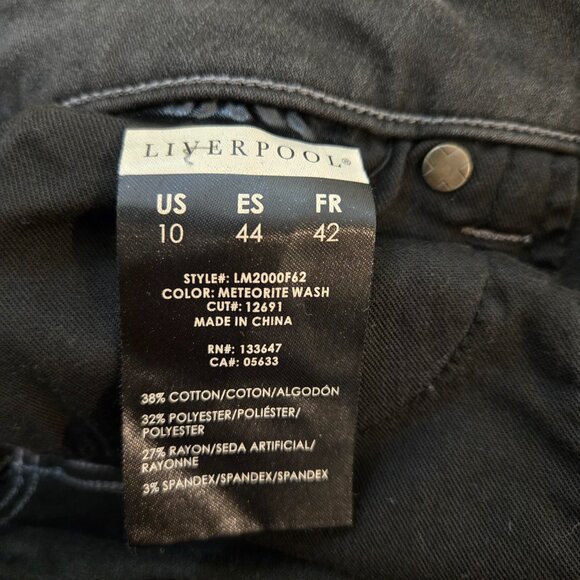 Liverpool The Skinny Meteorite Wash Jeans Women's Size 10/30 - Picture 9 of 14